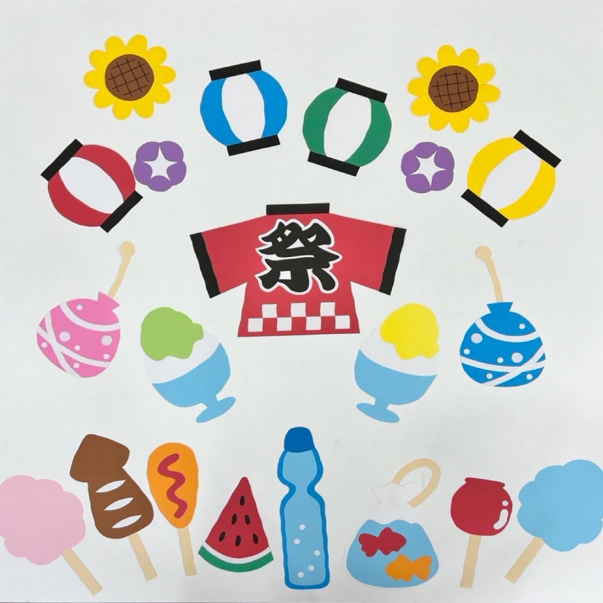 壁画飾り【夏祭り】